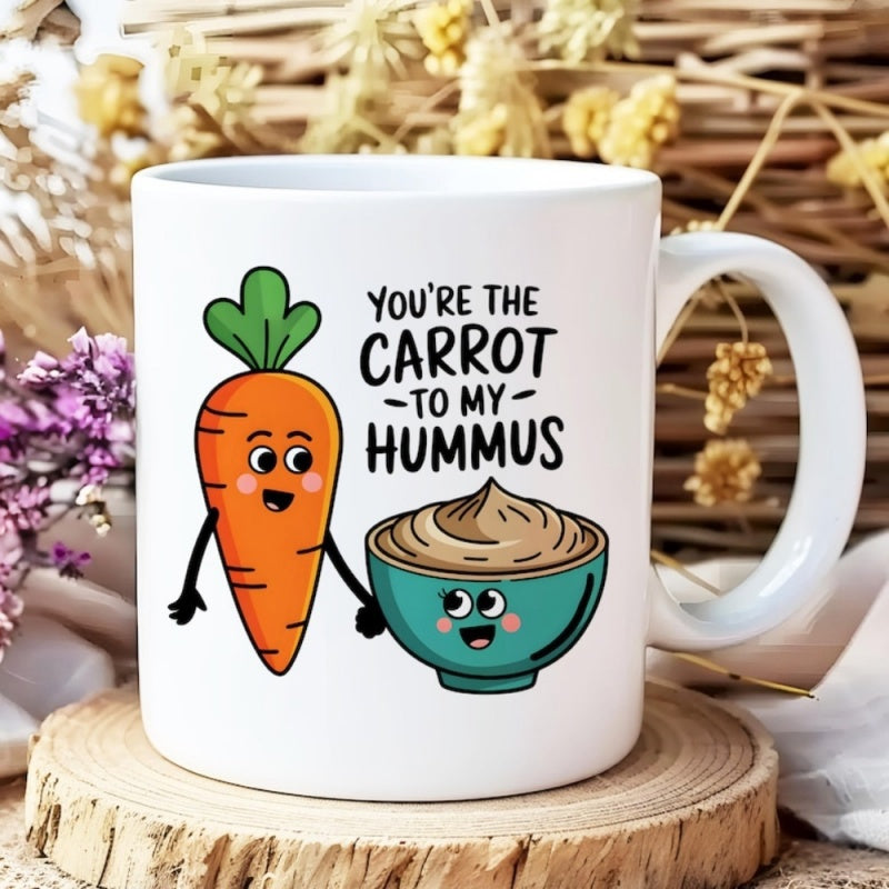 Tailorly White Ceramic 11 oz Mug - 1pc office kitchenware cute valentine travel mug funny food pun cup for couples anniversary gift reusable white