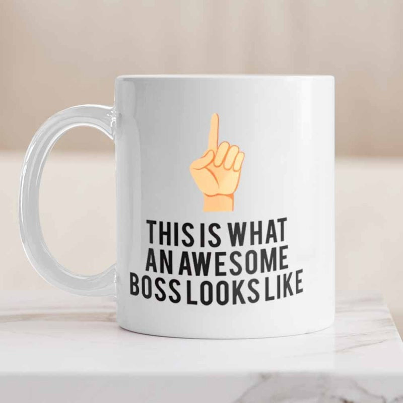 Tailorly White Ceramic 11 oz Mug - mosaic white ceramic pattern with funny healthy design