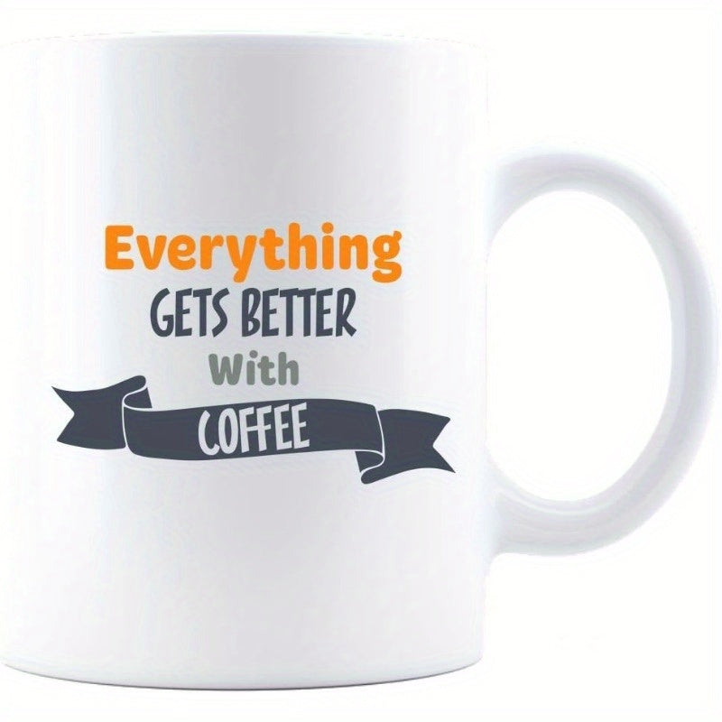 Tailorly White Ceramic 11 oz Mug - 1pc ceramic cup for everyday use fall coffee mug 11oz for women men lady funny mug coffee trave_7b2eea3994f54cf5bfff085cabce9b40