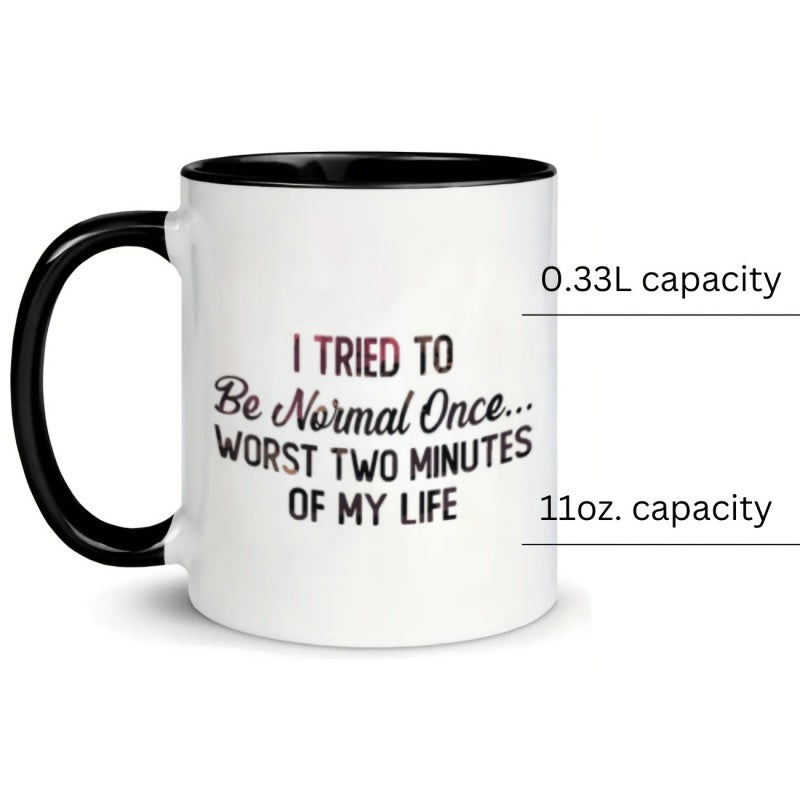 Tailorly Black Accent 11 oz Mug - humorous quote