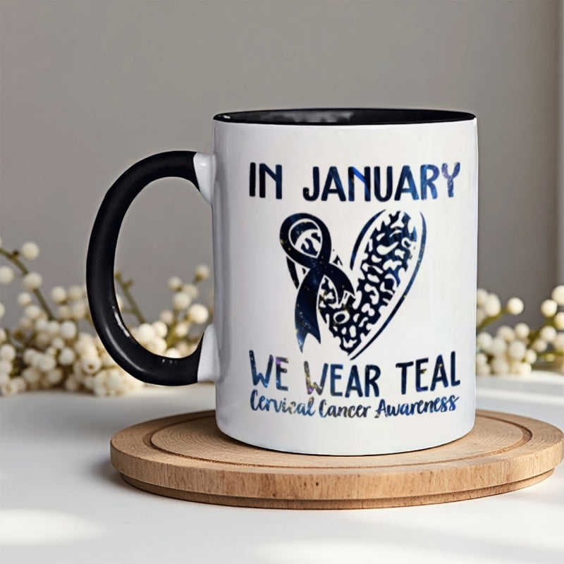 Tailorly Black Accent 11 oz Mug - coffee cup with accent