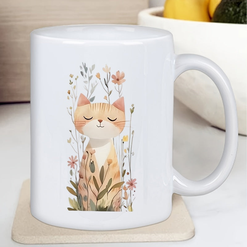 Tailorly White Ceramic 11 oz Mug - senior squad commemorative text