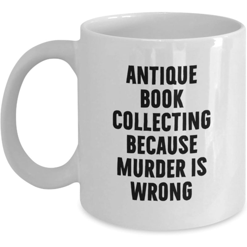 Tailorly White Ceramic 11 oz Mug - book spine