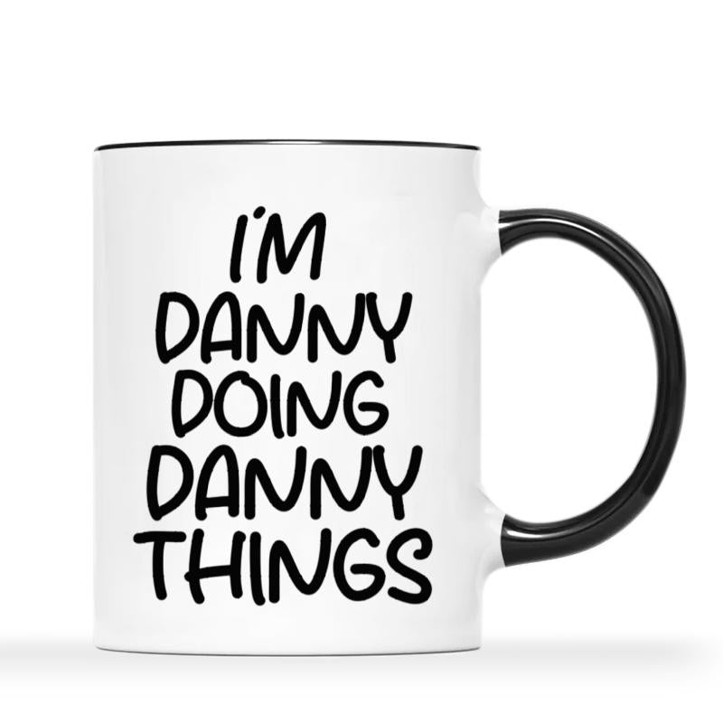 Tailorly Black Accent 11 oz Mug - Doing Things text