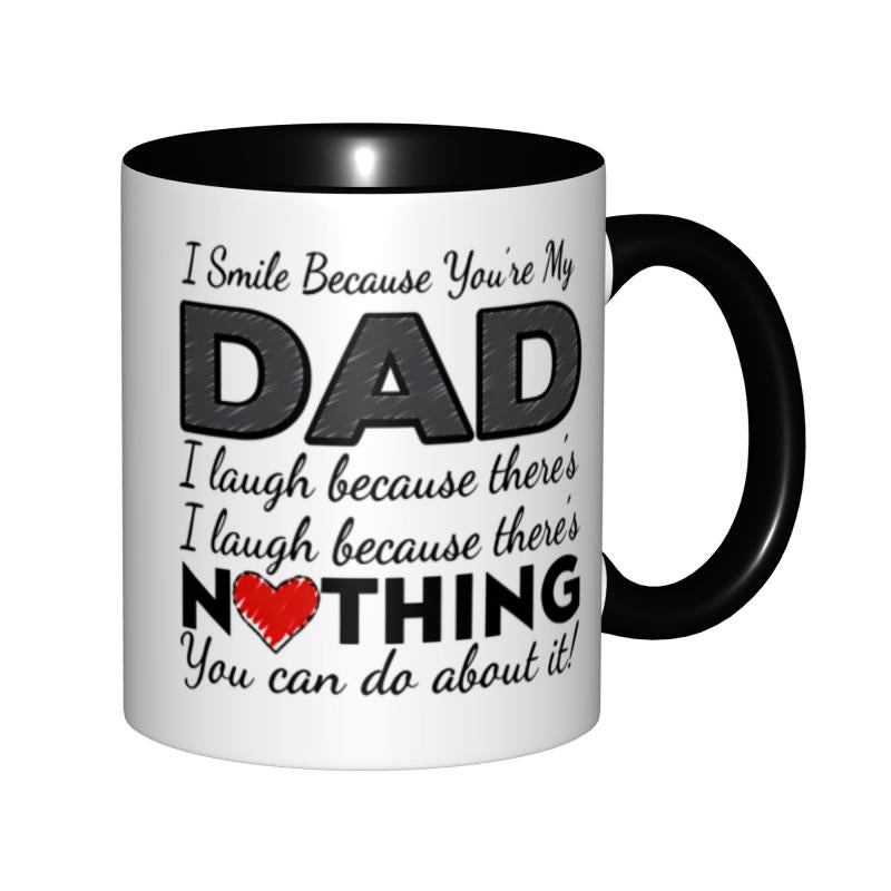 Tailorly Black Accent 11 oz Mug - humorous saying "you're"
