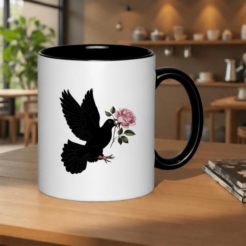 Tailorly Black Accent 11 oz Mug - Carrying and Love text