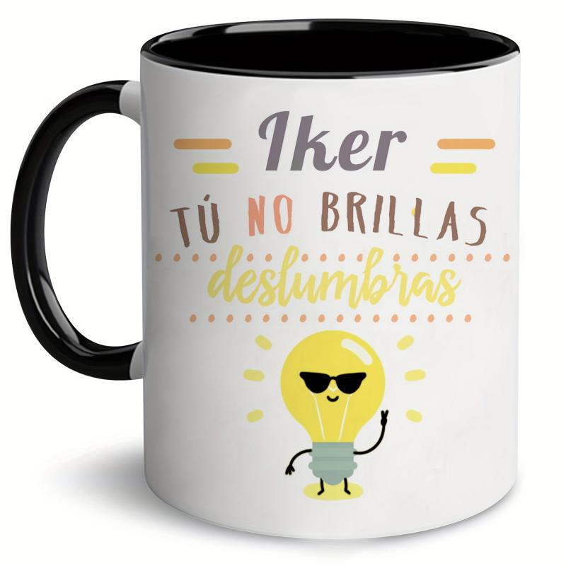Tailorly Black Accent 11 oz Mug - "You Don’t Just You Dazzle" text
