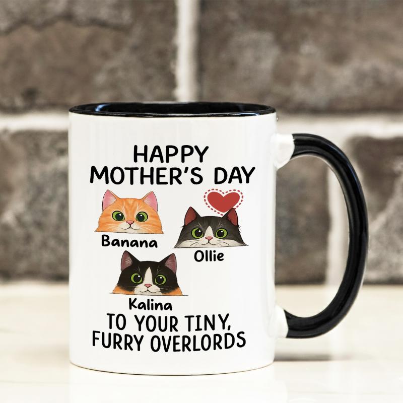 Tailorly Black Accent 11 oz Mug - Cat， Kitten