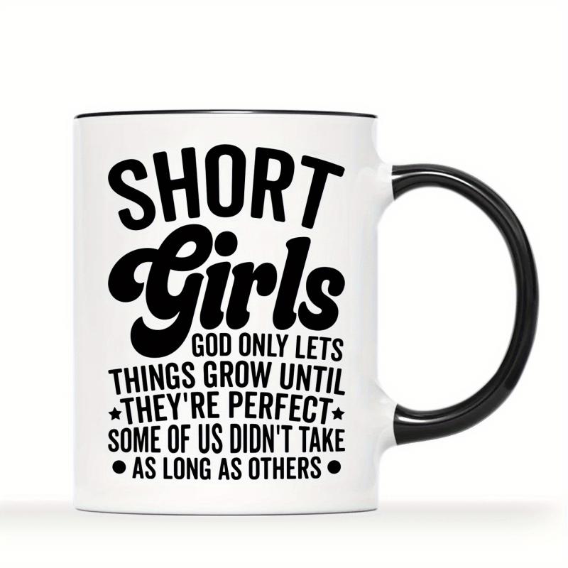 Tailorly Black Accent 11 oz Mug - 1pc Funny Mug 11Oz Ceramic Coffee Mug - Reusable Winter Drinkware Gift Safe And Comfortable Grip Room Decor
