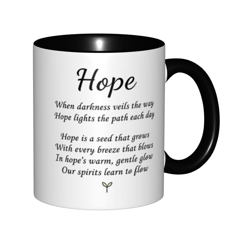 Tailorly Black Accent 11 oz Mug - inspirational quote