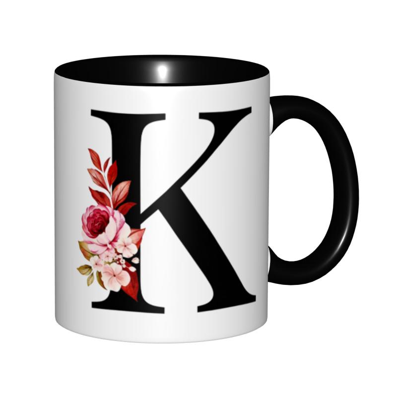 Tailorly Black Accent 11 oz Mug - monogram