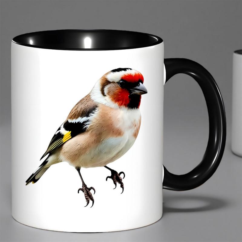 Tailorly Black Accent 11 oz Mug - Stylish Bird