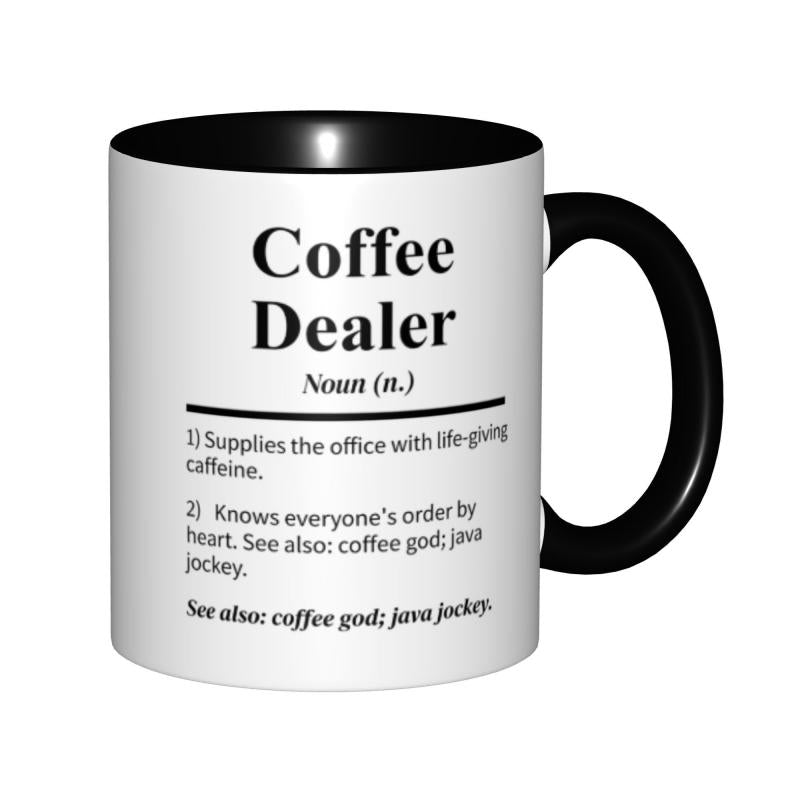 Tailorly Black Accent 11 oz Mug - funny coffee mug text