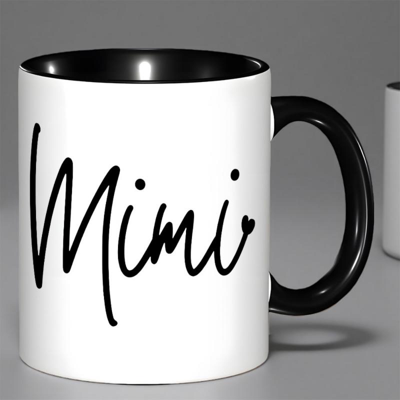 Tailorly Black Accent 11 oz Mug - Mimi text