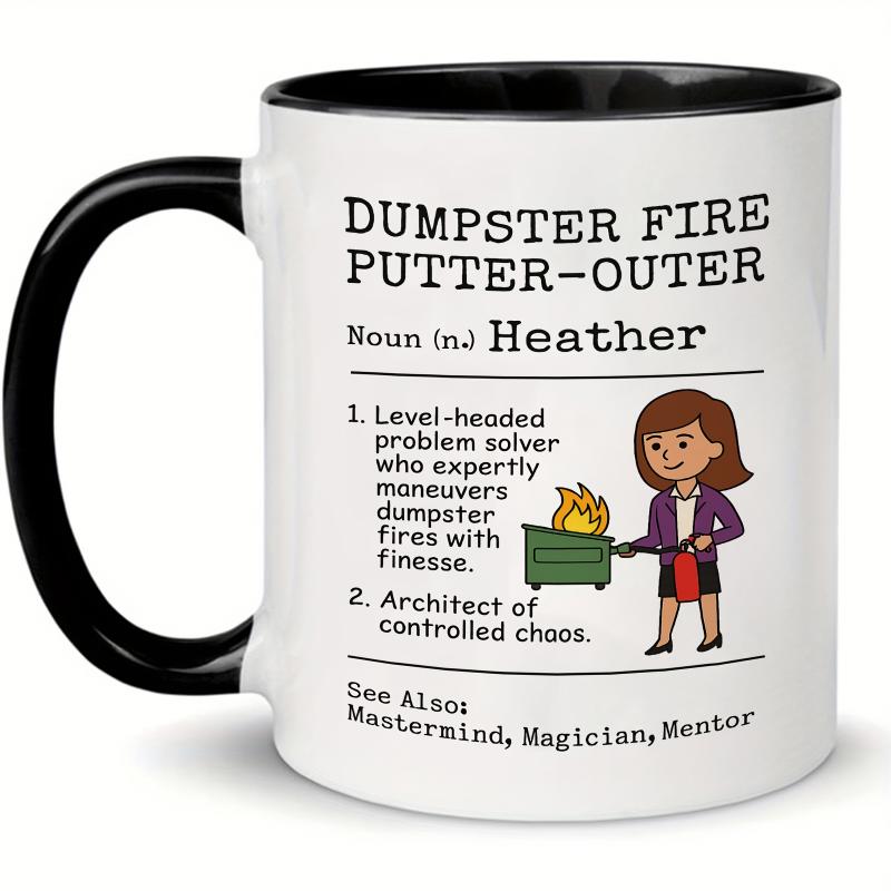 Tailorly Black Accent 11 oz Mug - Putter Outer Design