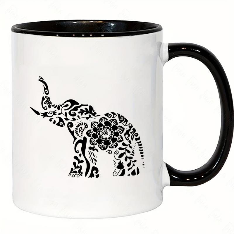 Tailorly Black Accent 11 oz Mug - Black and Pink Humorous Dachshund
