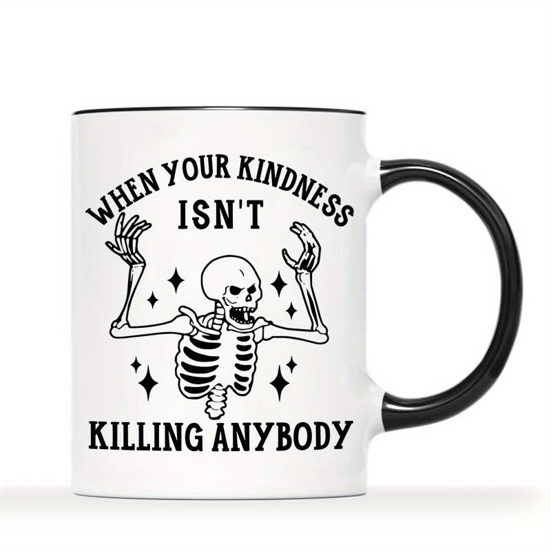 Tailorly Black Accent 11 oz Mug - Spooky Gothic