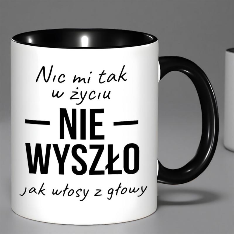 Tailorly Black Accent 11 oz Mug - Nothing Is So Great Quote