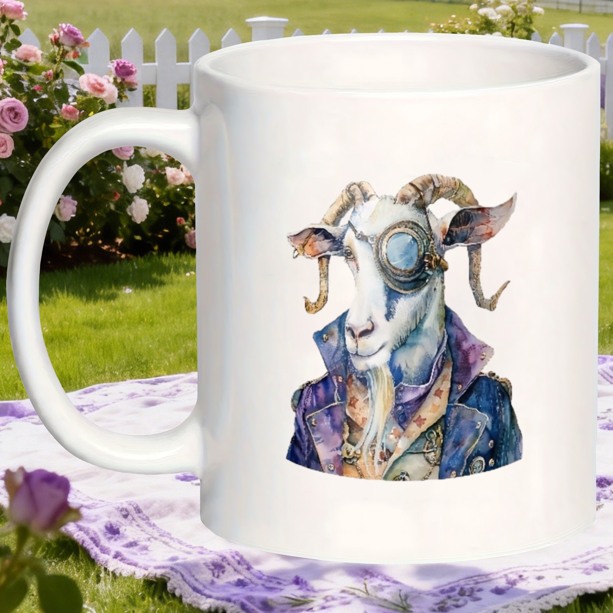 Tailorly White Ceramic 11 oz Mug - versatile and present featuring non slip heat retaining tea mugs that are adorable and stylish birthday gifts for