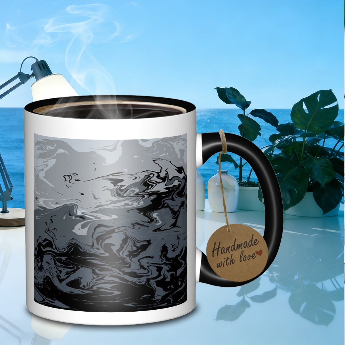 Tailorly Black Accent 11 oz Mug - galaxy