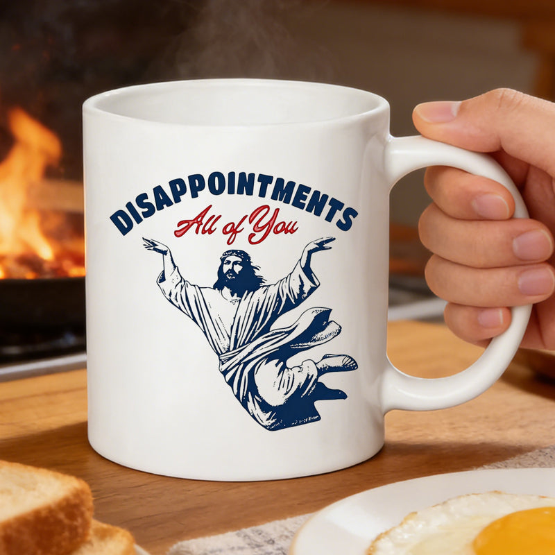 Tailorly White Ceramic 11 oz Mug - disappointments