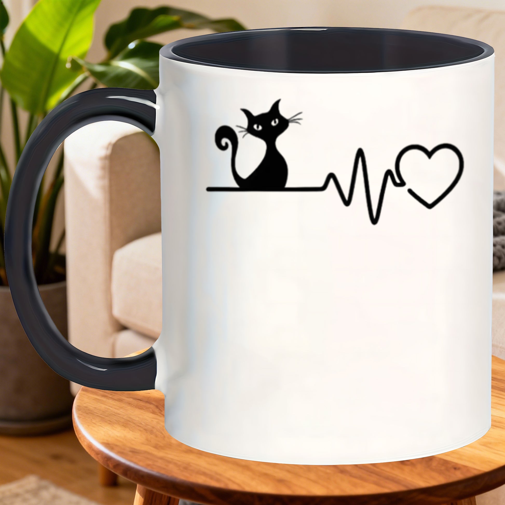 Tailorly Black Accent 11 oz Mug - unique mugs shaped cute mugs creative teacher gift for home office_bd135b897e114fae8abe487ddbffb139
