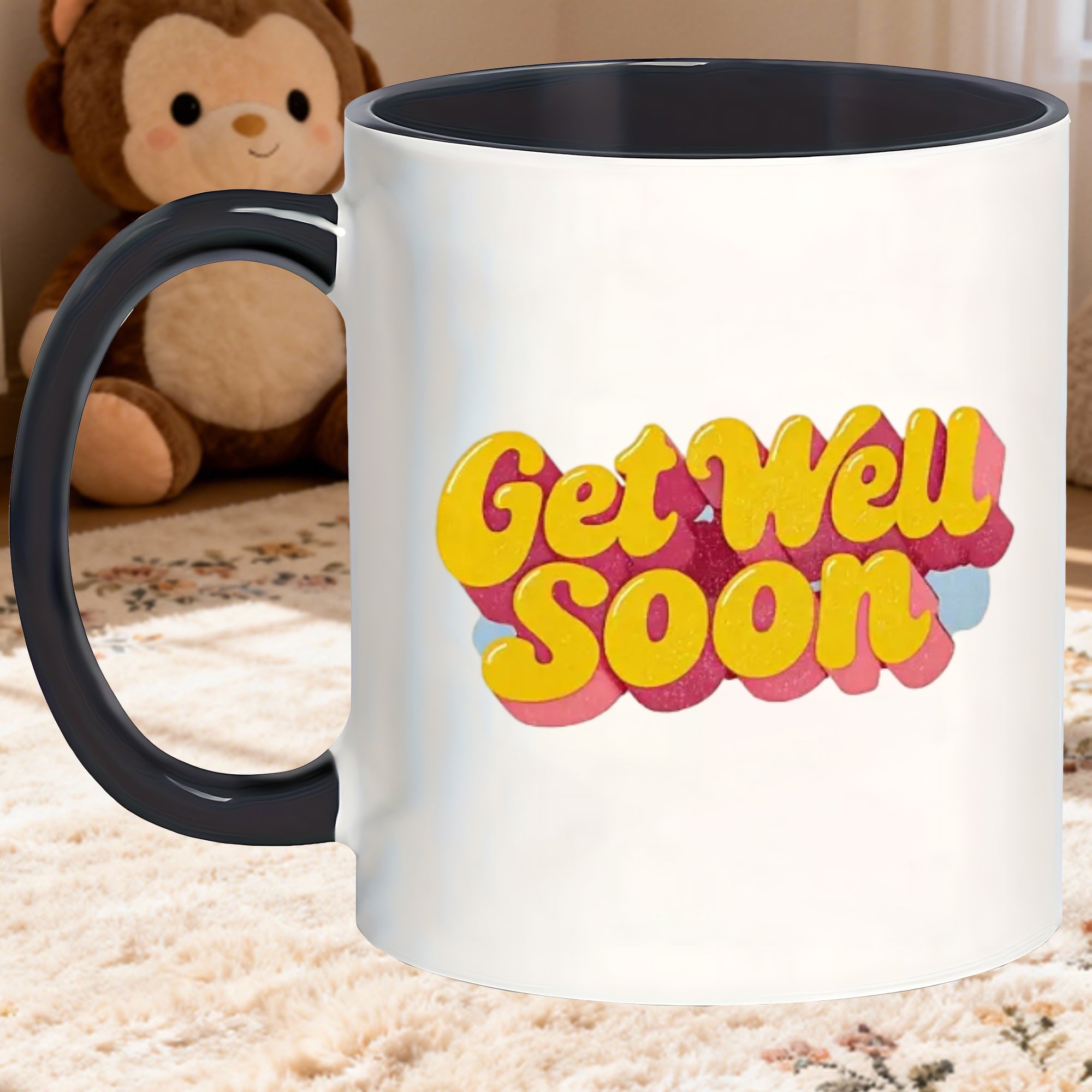 Tailorly Black Accent 11 oz Mug - chic glazed balloon mugs christmas decorations travel hot drink mug thanksgiving new year_1270974d221c4624845b264f80d8ecce