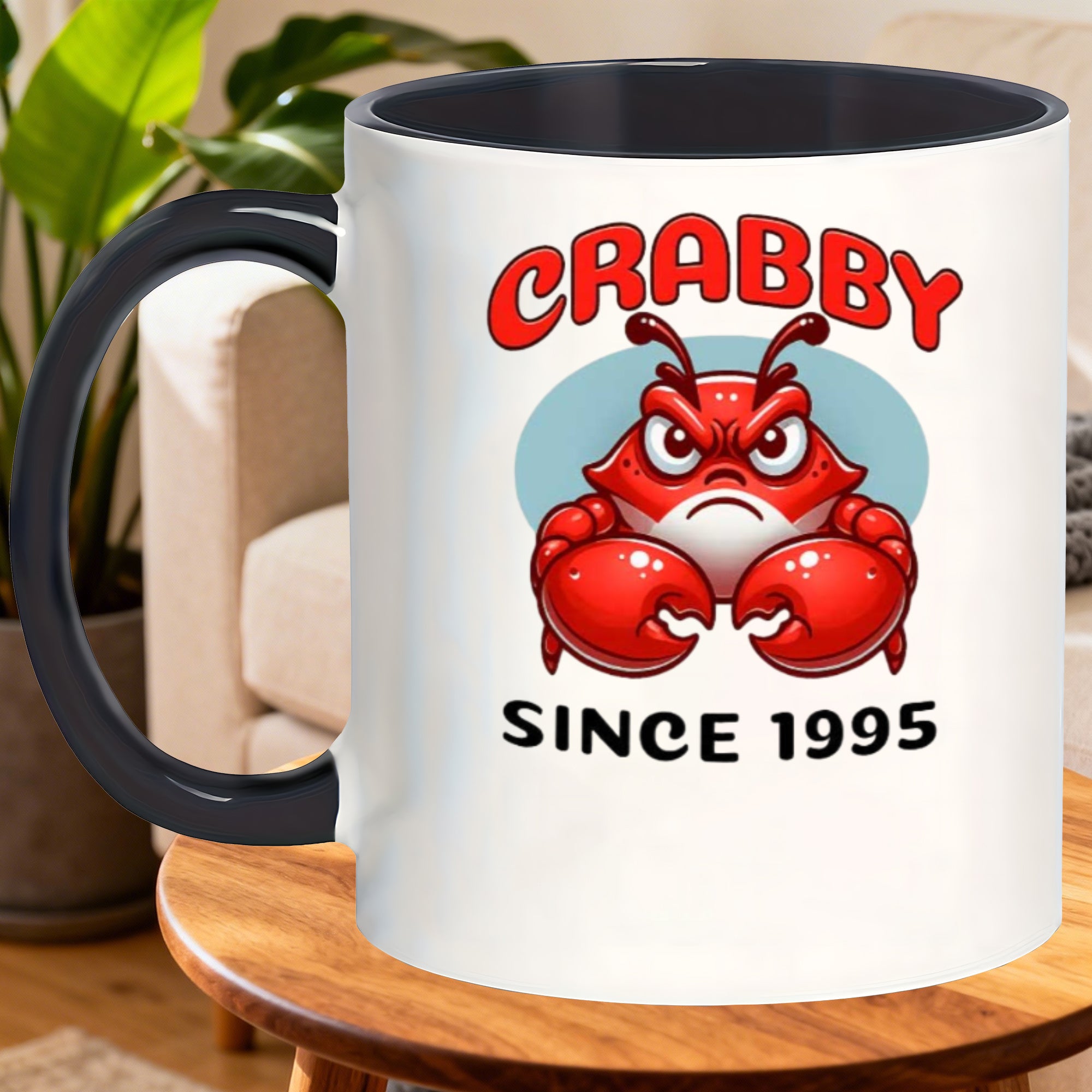 Tailorly Black Accent 11 oz Mug - christmas thanksgiving valentines patterns