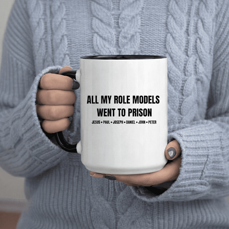 Tailorly Black Accent 11 oz Mug - to Prison text