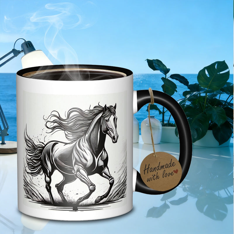 Tailorly Black Accent 11 oz Mug - porcelain mug featuring a artists and easy to clean_d40606874d514e07823ac365fd82a82b