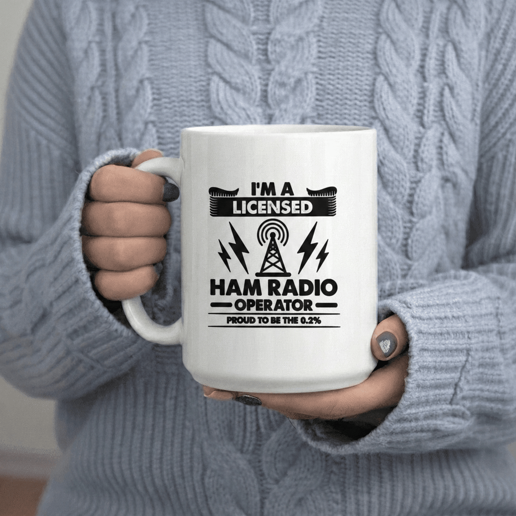 Tailorly White Ceramic 11 oz Mug - I m a to 0.2%