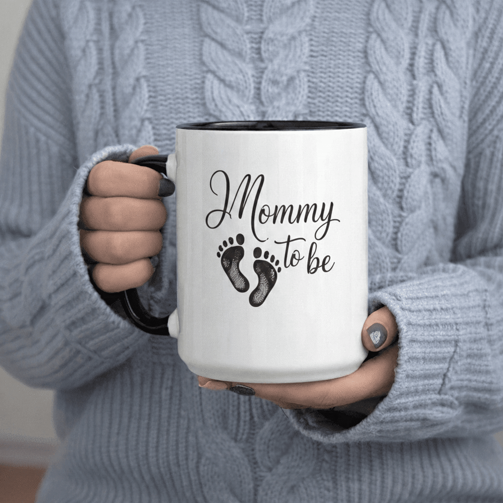 Tailorly Black Accent 11 oz Mug - Footprints