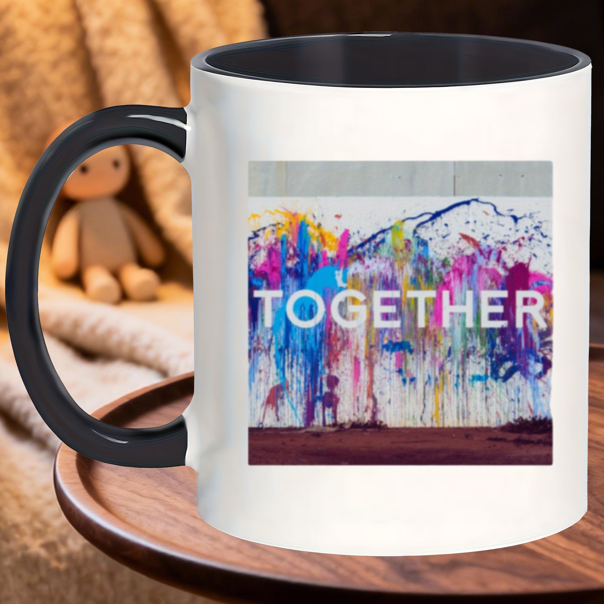 Tailorly Black Accent 11 oz Mug - lattes sunday hot chocolates and tea