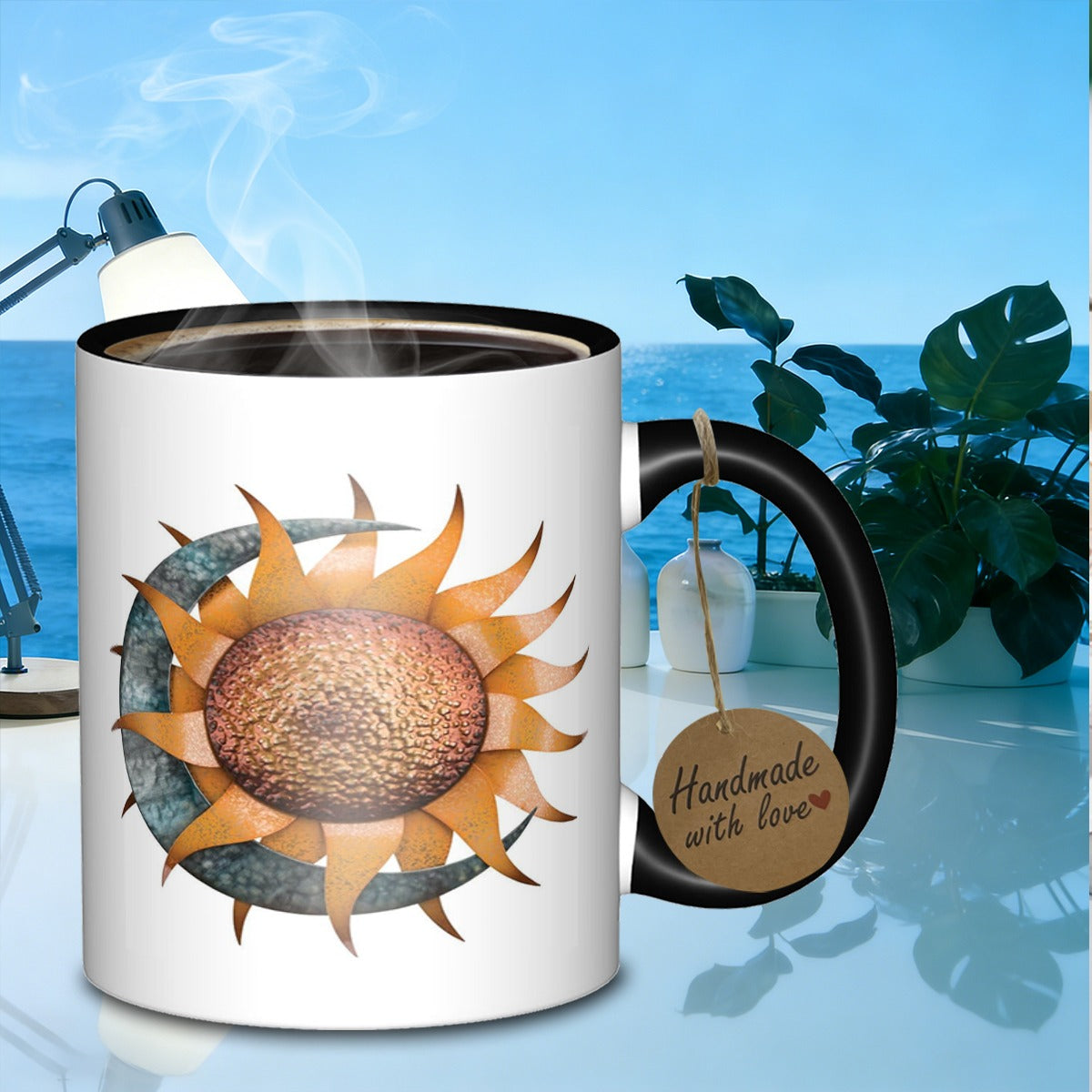 Tailorly Black Accent 11 oz Mug - textured