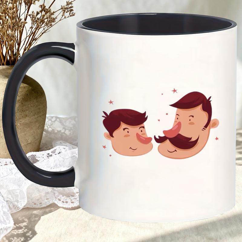 Tailorly Black Accent 11 oz Mug - designed for my father or picnics
