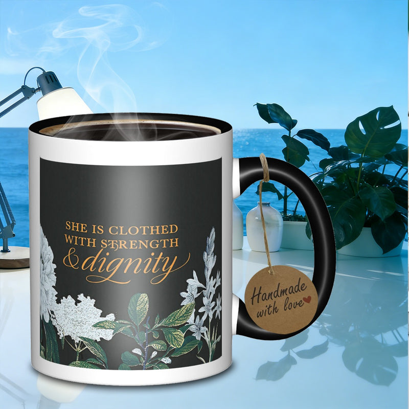 Tailorly Black Accent 11 oz Mug - clotheddesign suitable for office or family dinner and other occasions used as a gift_4d48e341bbb54cc8be4e54a8376b5cb5