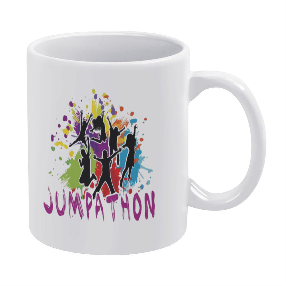 Tailorly White Ceramic 11 oz Mug - office workers illustration
