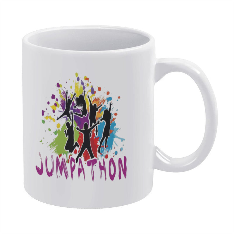 Tailorly White Ceramic 11 oz Mug - office workers illustration