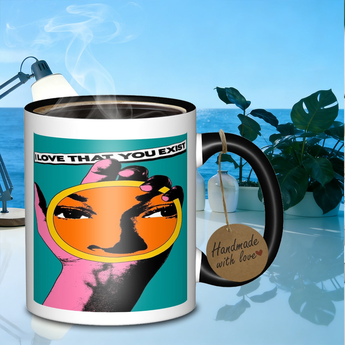 Tailorly Black Accent 11 oz Mug - you exist