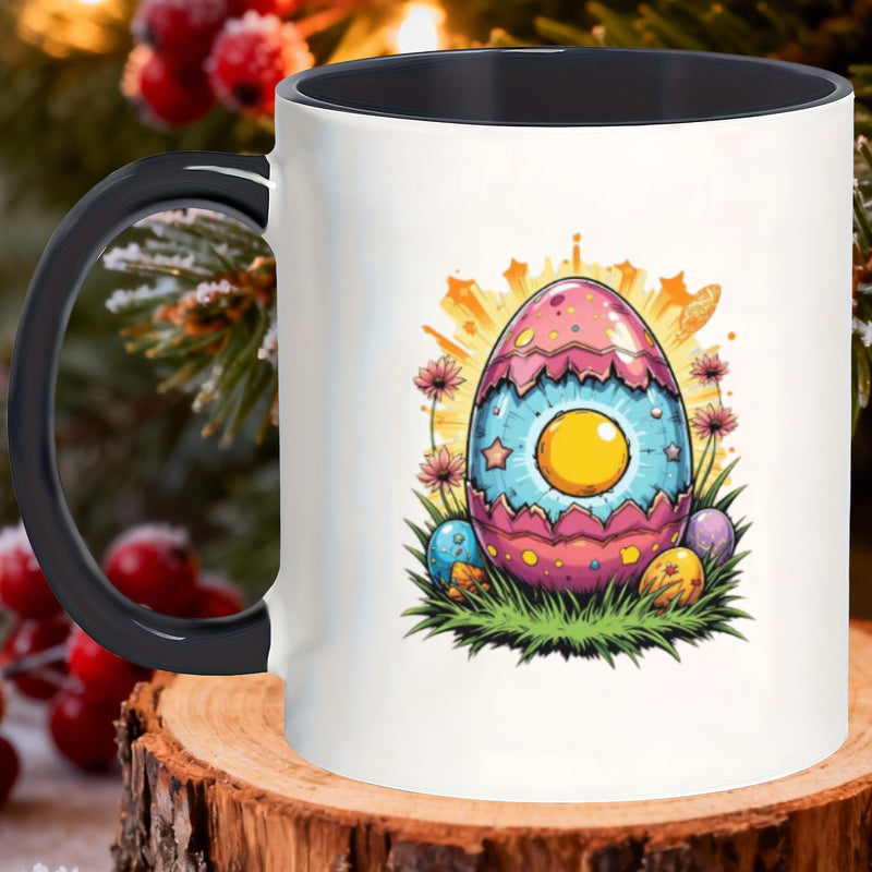 Tailorly Black Accent 11 oz Mug - easy matte mugs designed for everyday use soups cider at the campsite and iced coffee all while being dishwasher