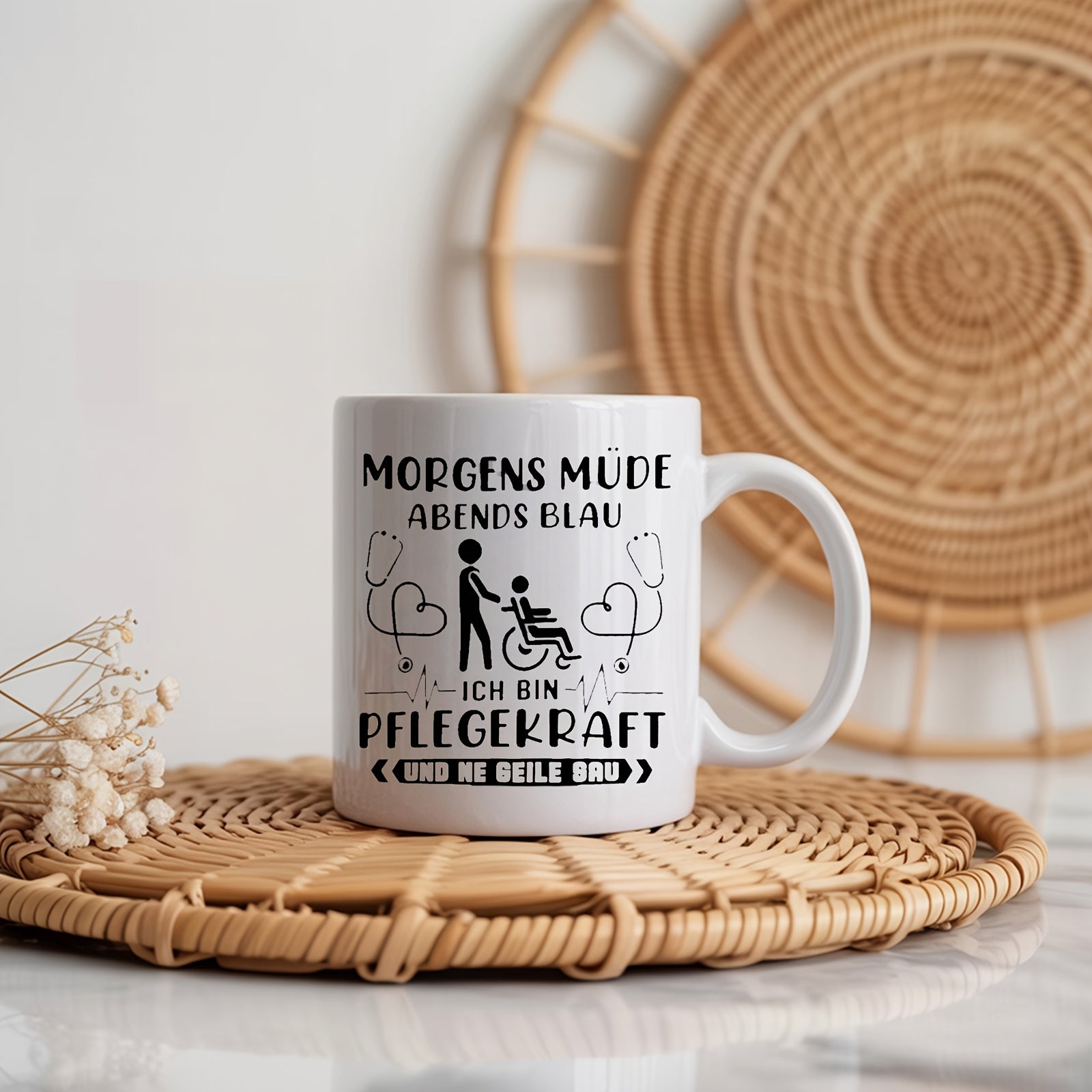 Tailorly White Ceramic 11 oz Mug - 1pc ceramic cup for day use christmas gifts birthday empowering ceramic mug dishwasher safe reusable novelty cup