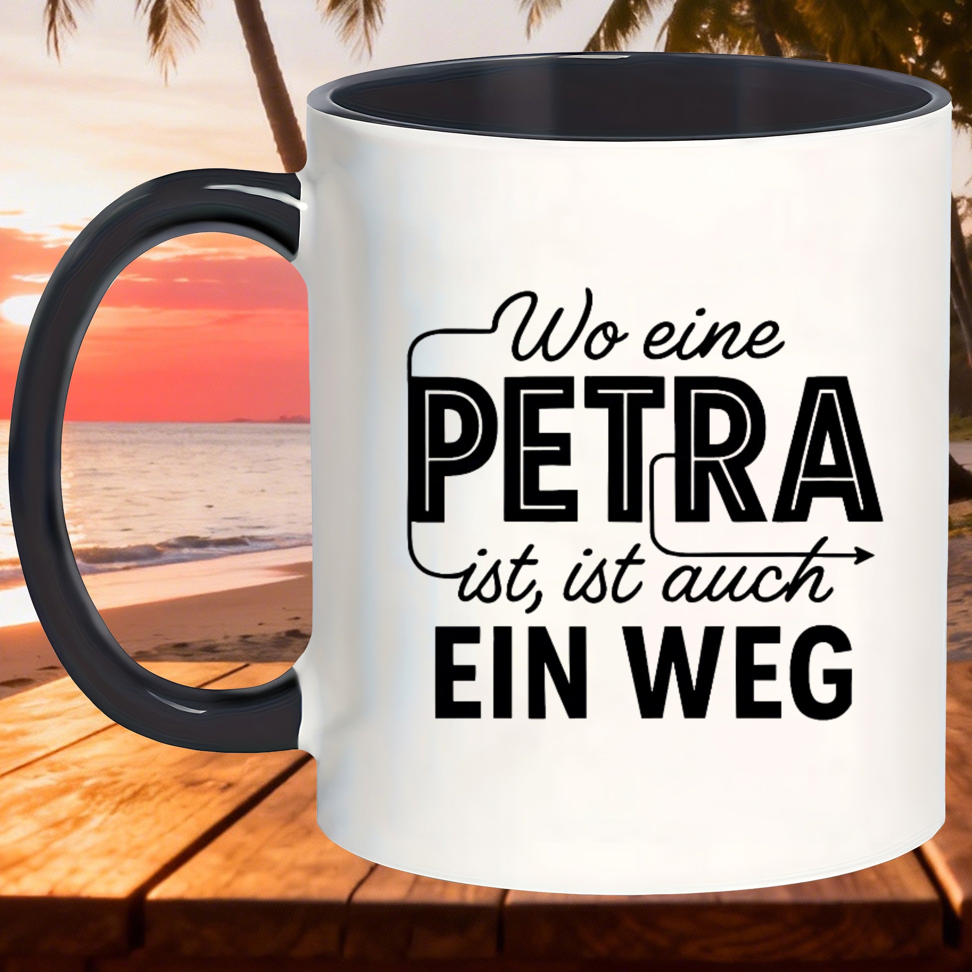 Tailorly Black Accent 11 oz Mug - durable mug suitable for hot cold drinks with lid tea cup ideal christmas graduation _859ef3be8bf64d50b0a84514566e4a2c