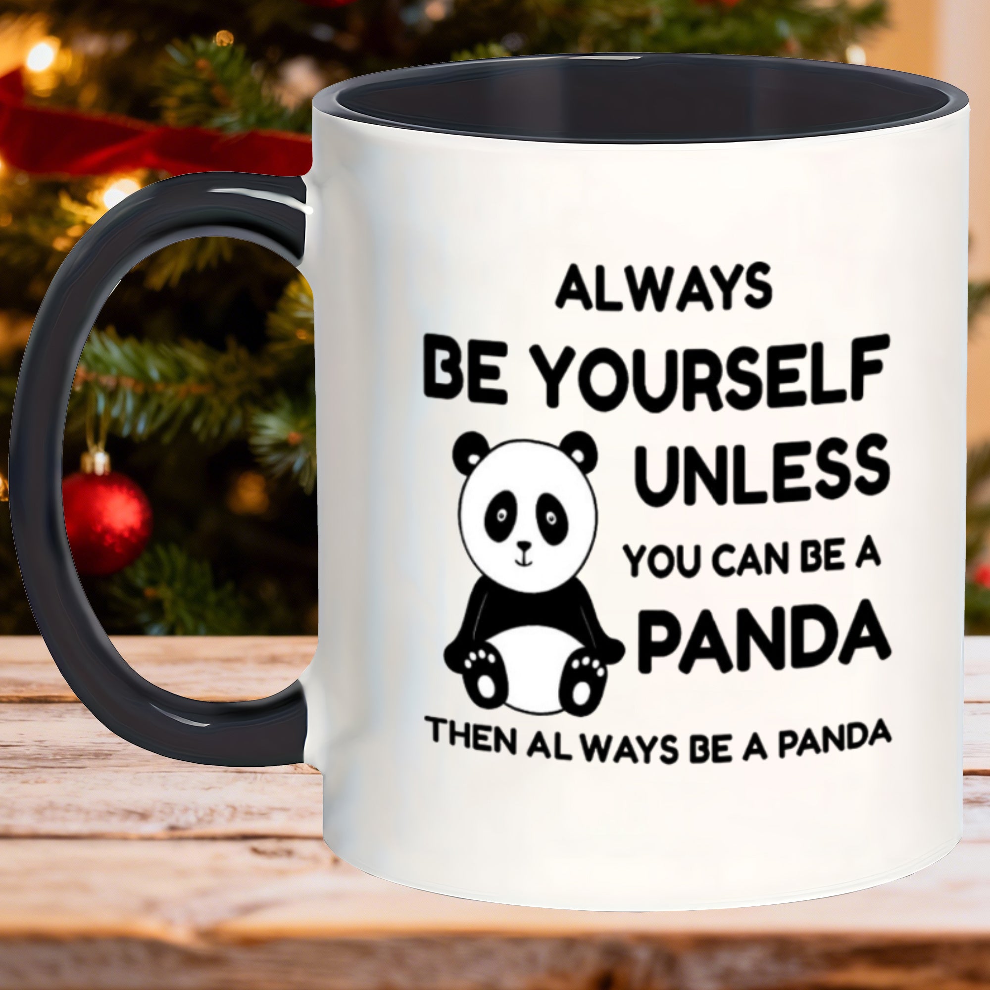 Tailorly Black Accent 11 oz Mug - quote mugs presents for men humorous birthday and christmas gifts