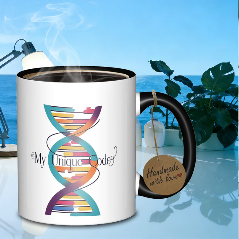 Tailorly Black Accent 11 oz Mug - contemporary pattern