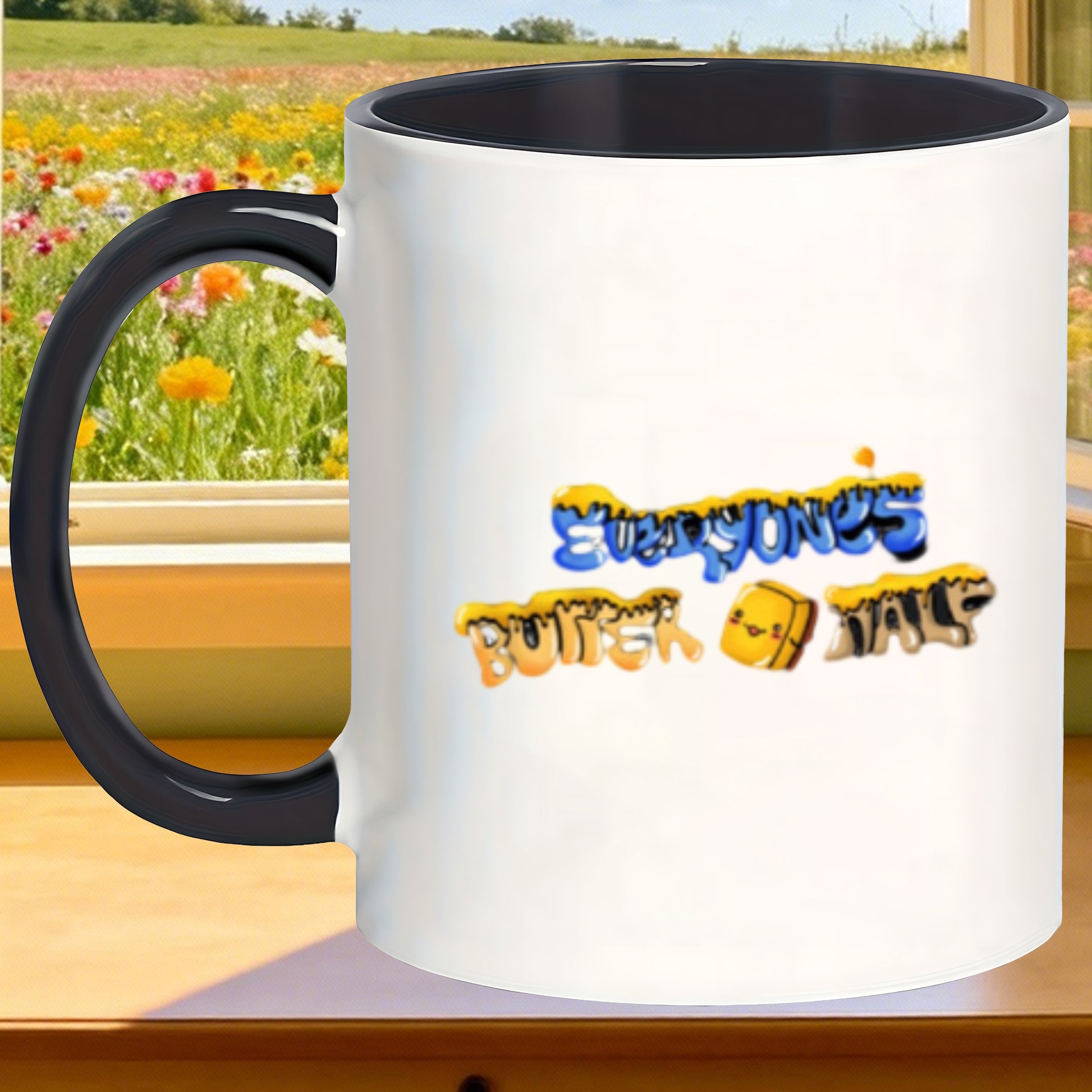 Tailorly Black Accent 11 oz Mug - reliable long lasting scratch proof office everyones mugs to lattes sunday hot chocolates friend tea