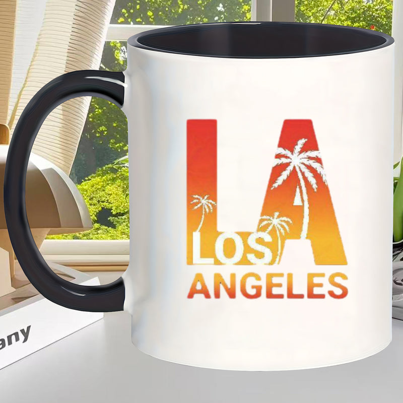 Tailorly Black Accent 11 oz Mug - la print and palm