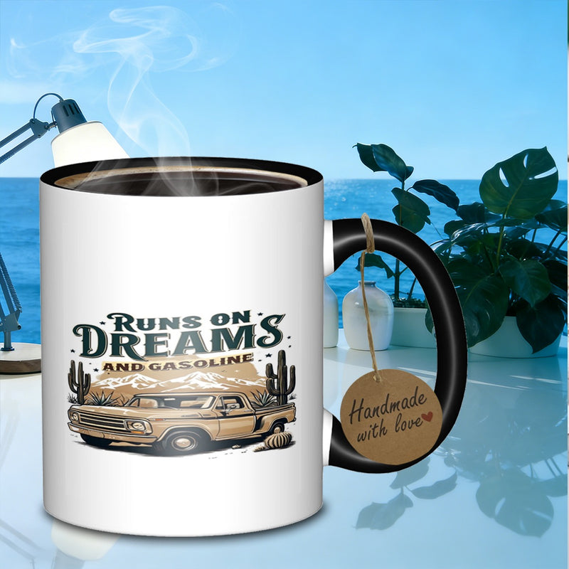 Tailorly Black Accent 11 oz Mug - runs on pickuppremium cup galaxy coffee mug suitable for daily work outdoor trips travel and used as a