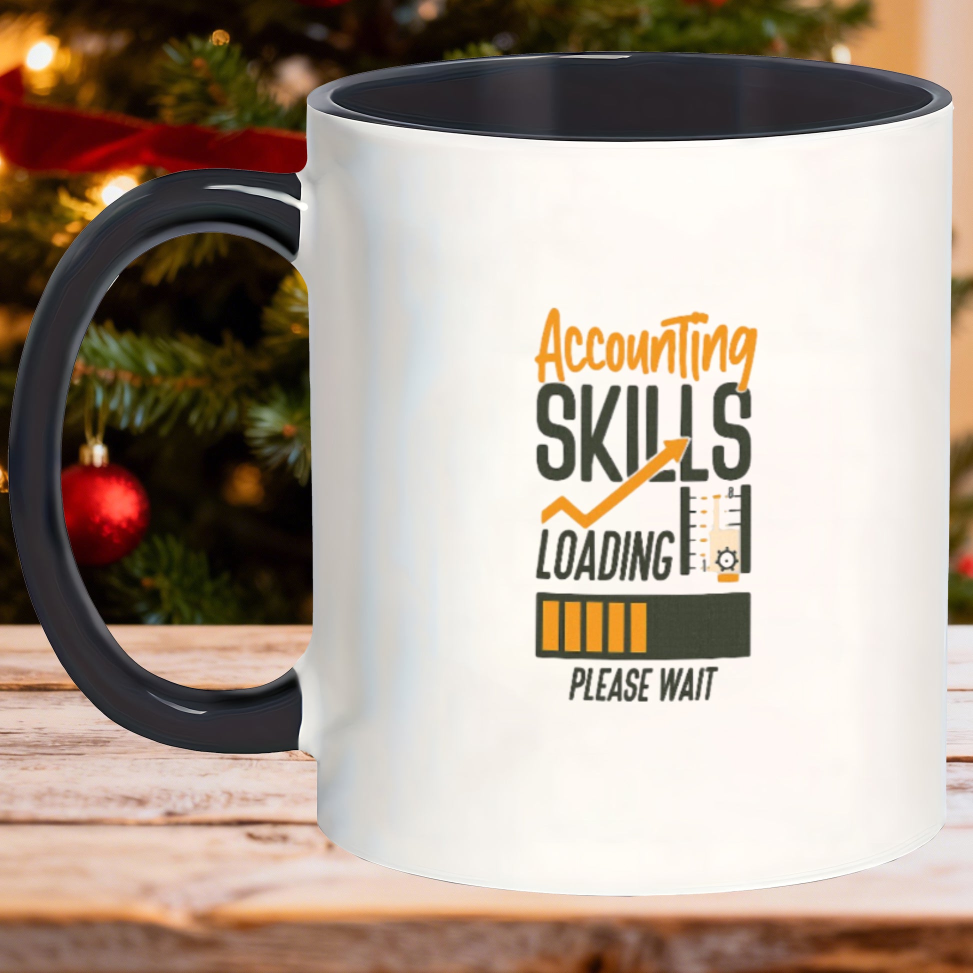 Tailorly Black Accent 11 oz Mug - chic glazed accounting themed mugs women great as thank you gifts funny birthday_8ac9d45c1d284e7685b8ca2d2b137e56