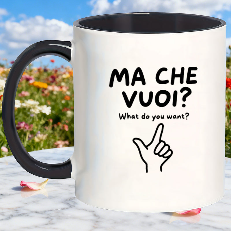 Tailorly Black Accent 11 oz Mug - home decor minimalist matte dishwasher safe daily ma che what want mugs birthday for office home drinks