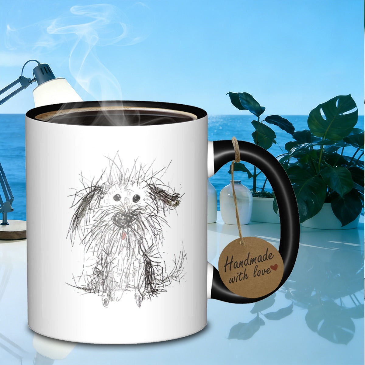 Tailorly Black Accent 11 oz Mug - clay chipresistant design
